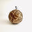 Carved Gourd Ornamental Sphere - Natural Beige