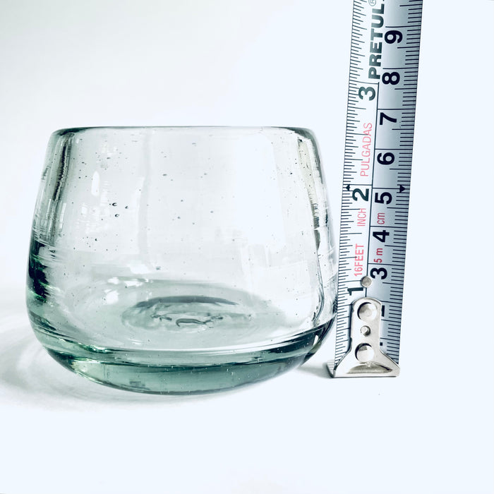 Blown Glass Wide Bottomed Sippers - Set of 4