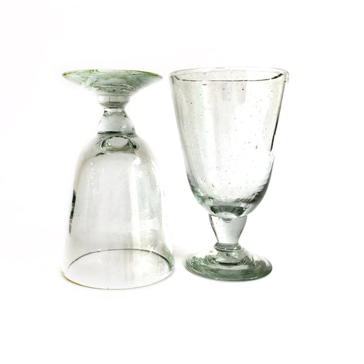 Blown Glass Bell Shaped Water Goblet