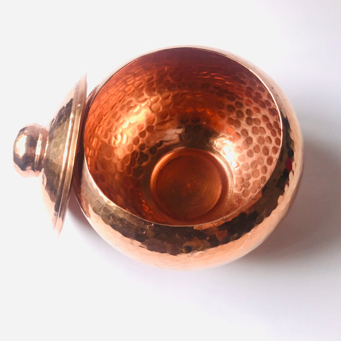 Copper Sugar Bowl - Round