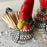 Painted Rooster Salt and Pepper Shakers - 2 pieces