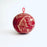Carved Gourd Ornamental Sphere - Red