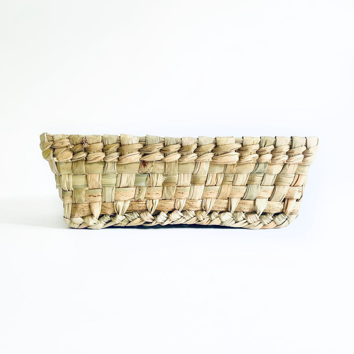 Tule Fiber Tortilla Chips Basket - Rectangular