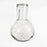 Blown Glass Water Carafe with Wide Bottom & Glass - Etched - Clear