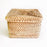 Palm Fiber Basket with Lid - Square