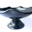 Handmade pedestal fruit bowl, with a curvaceous edge, carved my the skillful Oaxacan artisans out of the famous black clay. 