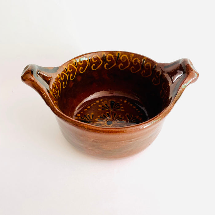 Hand-Painted and Glazed Pot - Cazuela - Small