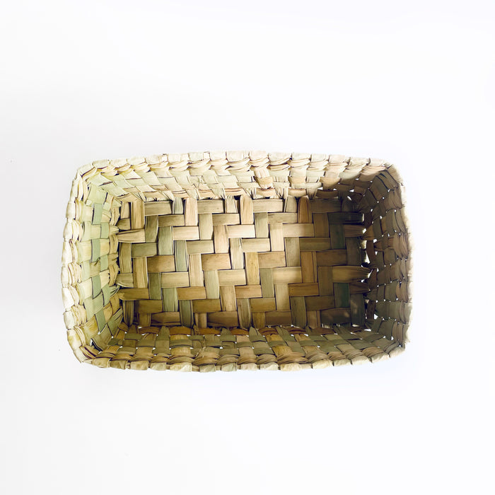 Tule Fiber Tortilla Chips Basket - Rectangular