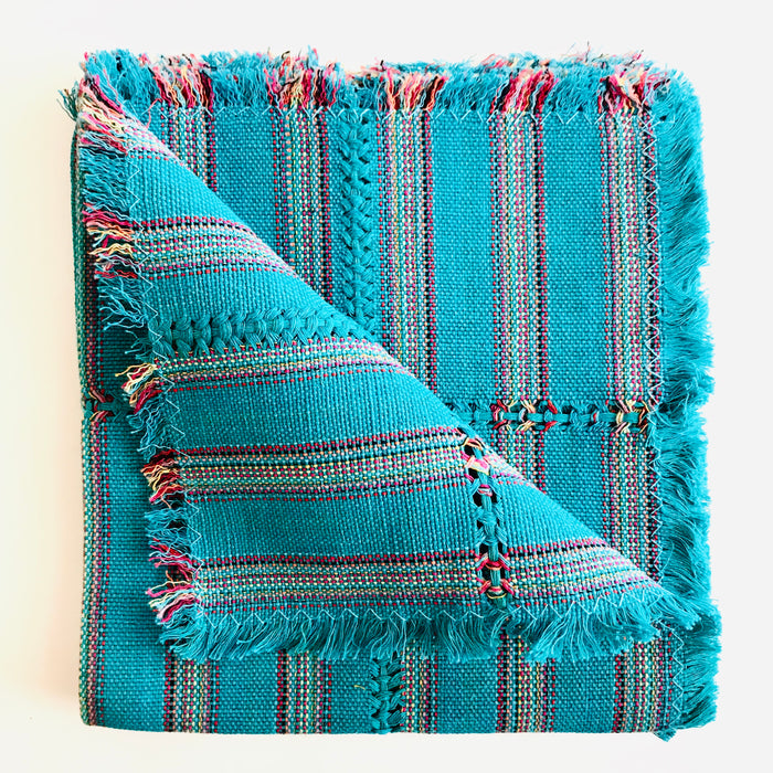 Pedal Loom Handwoven Cotton Napkins - Sunrise - Set of 4