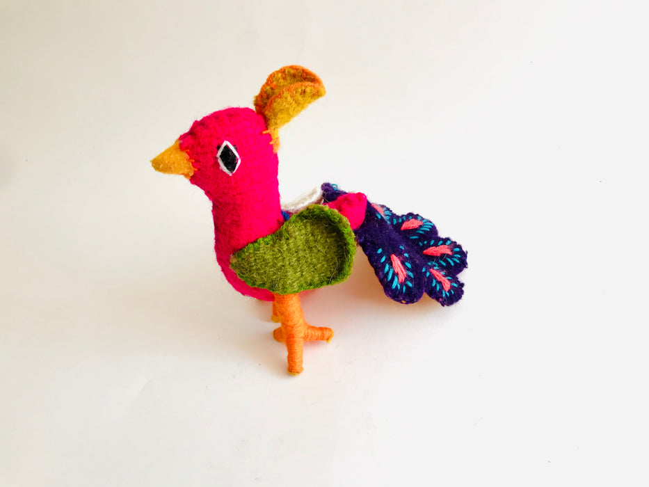 Peacock - Thanksgiving Decoration - Colored Wool