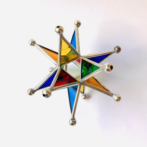 Tinplate & Glass Star Ornament