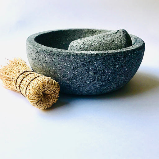 Genuine Handmade Mexican Mortar and Pestle, Molcajete Mexicano Grande