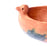 Mexico 1492: Salad bowl with a bird head, made out of rough San Marcos red clay. Handmade by Valentina, with a lot of love and special care. The most of San Marcos pottery is made by women, and it represents an important source of their own income.   Lead free, unglazed. Thanks to the amazing, random pattern of the flame marks, no two pieces are the same. 