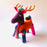 Mexico 1492 - Colorful, decorative deer made of wool by the imaginative artisans from Chiapas. Ideal dinner table, coffee table or mantel decoration for the holidays, for people looking for the original, artisanal pieces. Each deer is different and unique.
