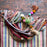 Mexico 1492 - Good for any market shopping, plus environmentally friendly.   Hand-woven on a back-strap loom by the imaginative artisans in Chiapas, Mexico, from hand-dyed cotton. Suave, more neutral colors have been put together masterfully, and adorned with a tassel of similar colors.